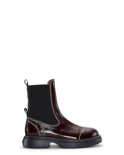 Ganni Brown Everyday Mid Chelsea Boots