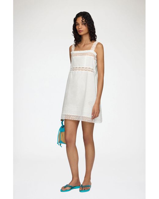 Ganni White Mini Dress