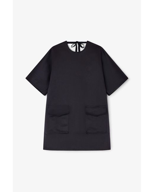 Ganni Black Kimono Dress