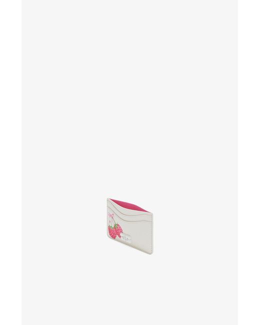 Ganni White Bou Card Holder In