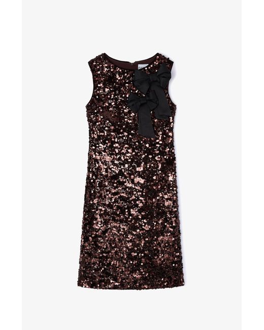 Ganni Black Midi Dress Sequins