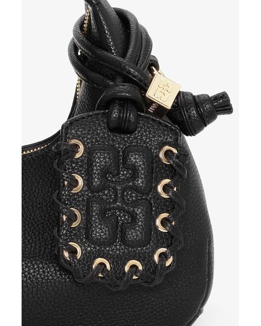 Ganni Black Mini Hobo Bag