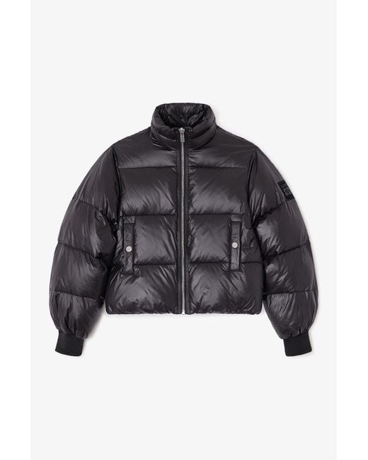 Ganni Black Short Puffer Jacket