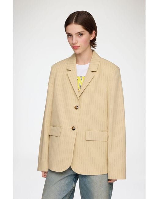Ganni Natural Blazer