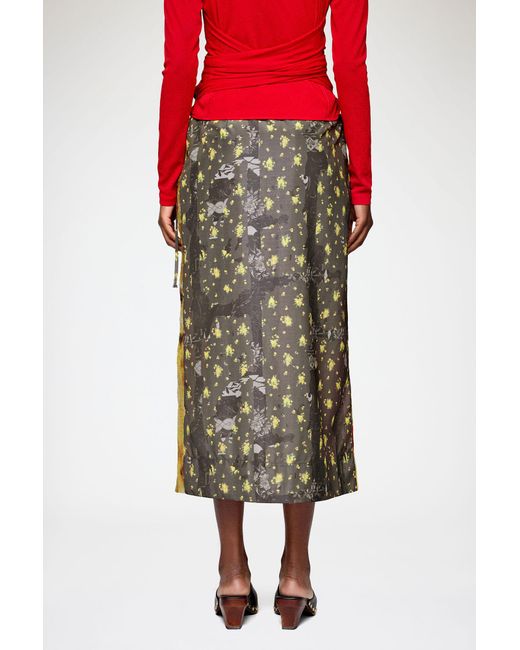 Ganni Red Skirt