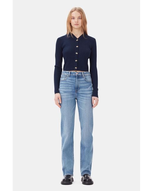 Ganni Blue Pohli Jeans