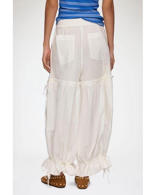 Ganni White Trousers