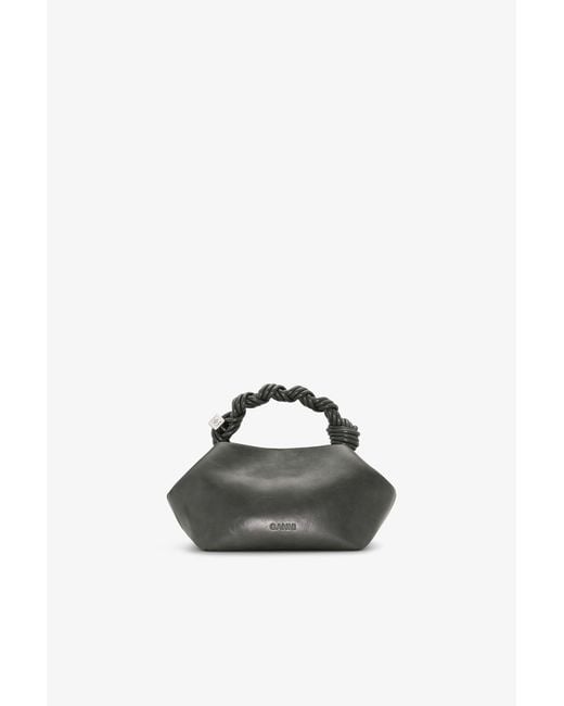 Ganni Gray Steal Dark Small Bou Bag
