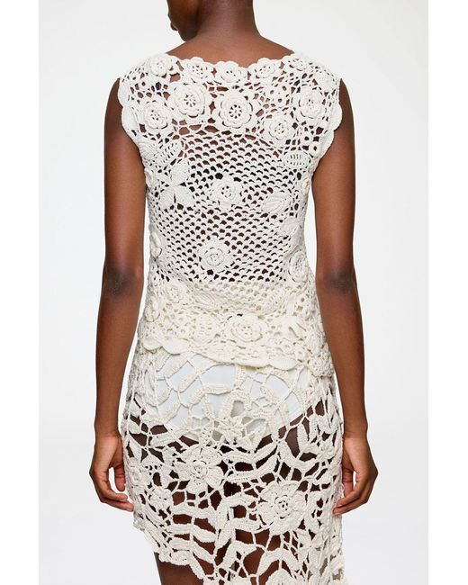 Ganni White Knit Top