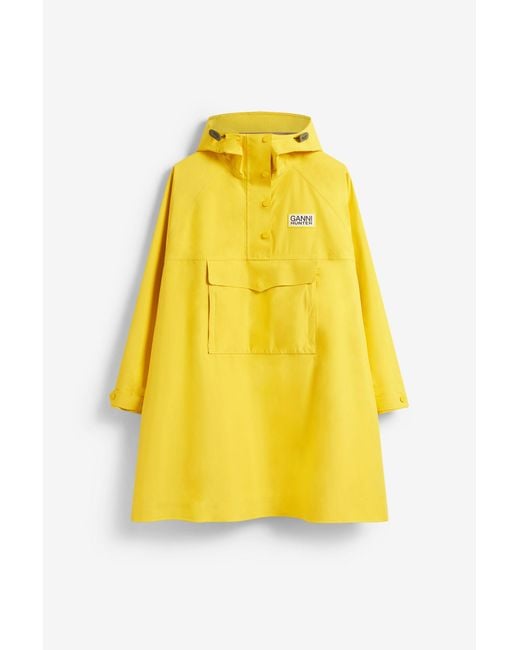 Ganni Yellow X Hunterponcho