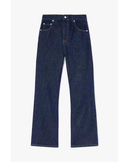 Ganni Blue Betzy Cropped Jeans