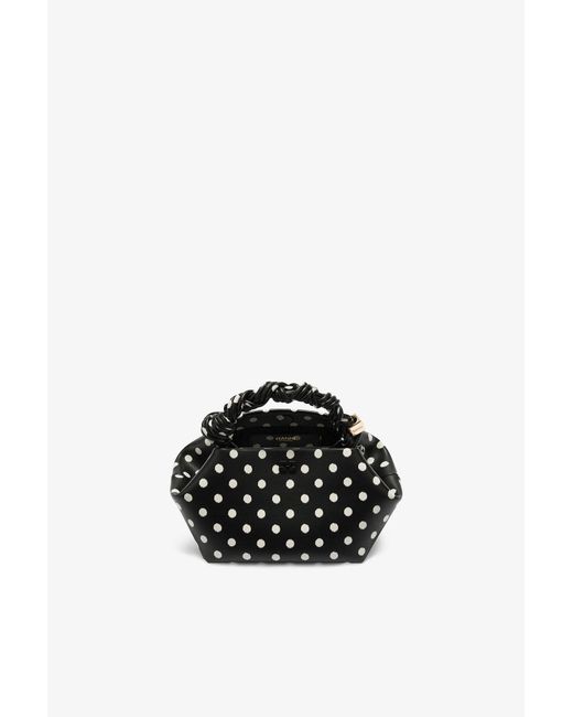 Ganni Black Polka-Dot Small Bou Bag