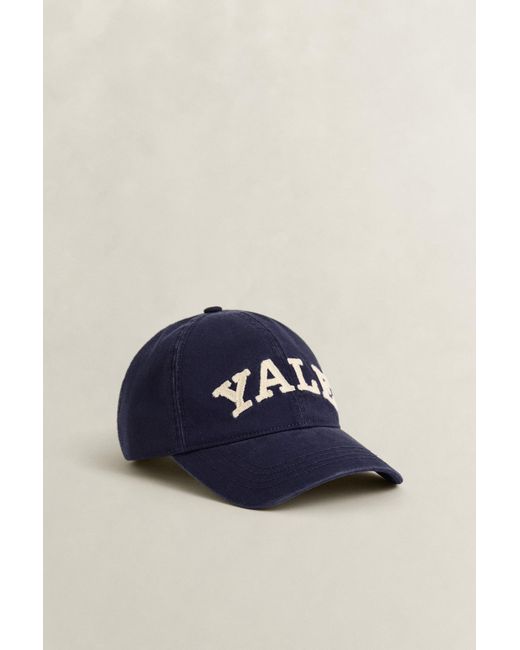 Gant Blue X Yale Cotton Twill Cap Marine