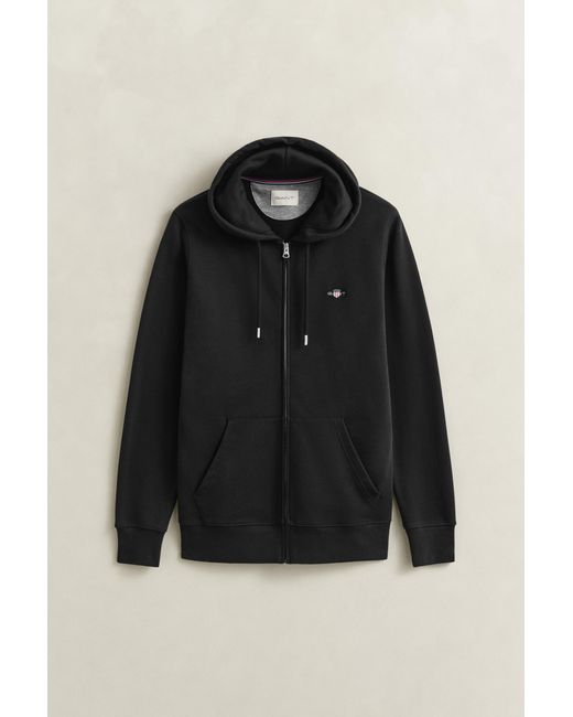 Gant Black Shield Zip Hoodie for men