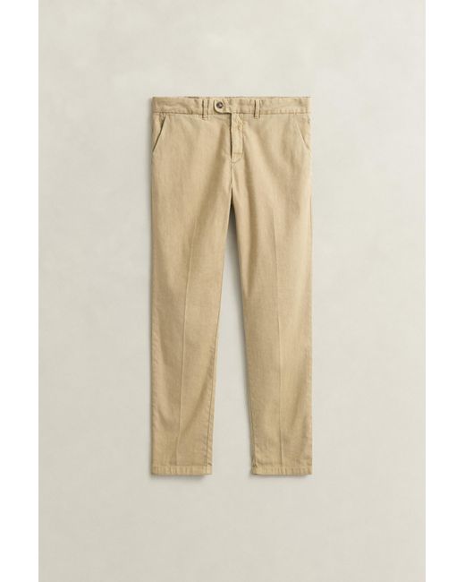 Gant Natural Linen Blend Chinos for men