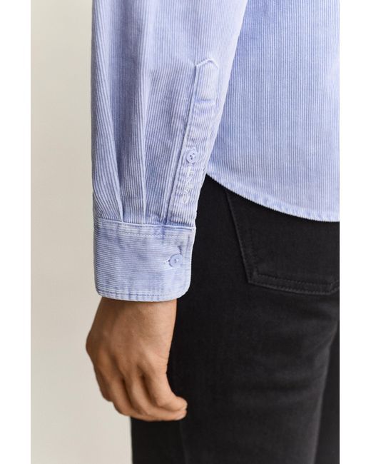 Gant Blue Regular Corduroy Shirt