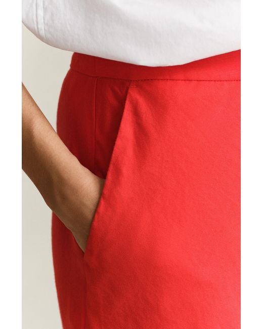 Gant Flared Linen Blend Skirt