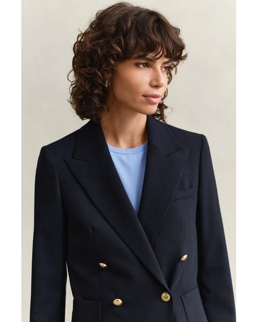 Gant Blue Slim Fit Club Blazer