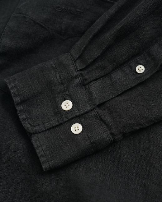 Gant Black Linen Shirt for men