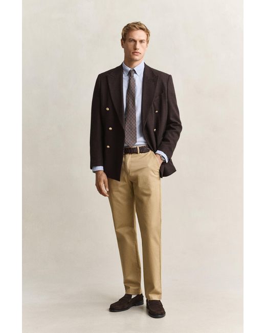 Gant Blue Classic Slim Oxford Shirt for men
