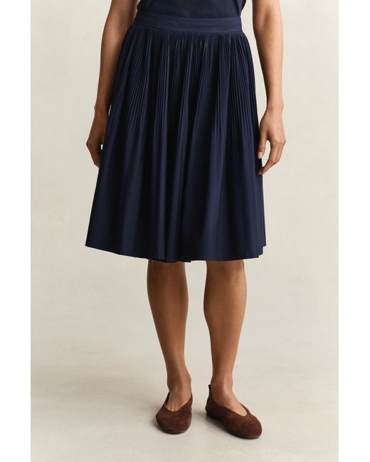 Gant Blue Pleated Skirt Evening