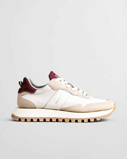 Gant Natural Caffay Suede Nylon Sneakers