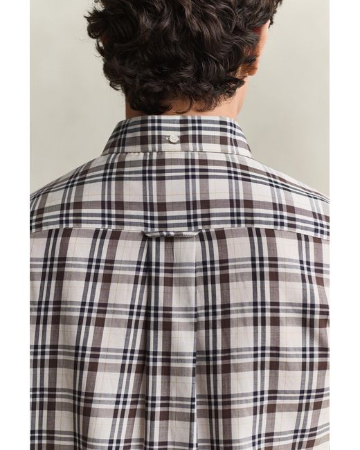 Gant Multicolor Checked Twill Shirt for men