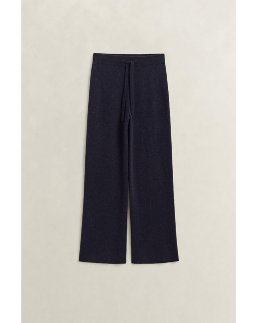 Gant Blue Wool Cashmere Blend Pants Evening