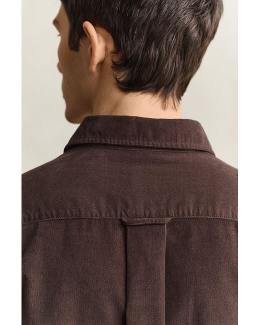 Gant Brown Corduroy Shirt for men