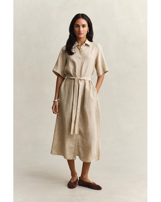 Gant Natural Linen Shirt Dress