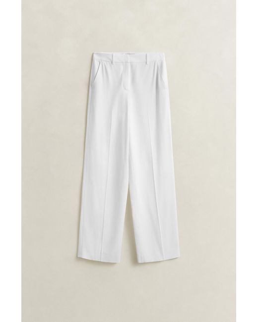 Gant Natural Tailored Crepe Pants