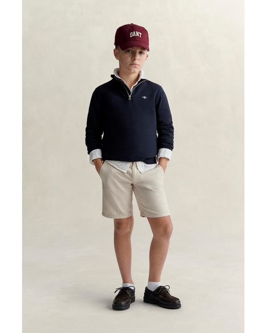 Gant Blue Teens Teen Boys Half Zip Sweatshirt Evening for men
