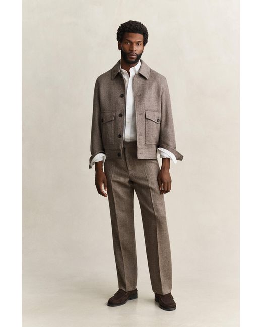 Gant White Classic Slim Poplin Shirt for men