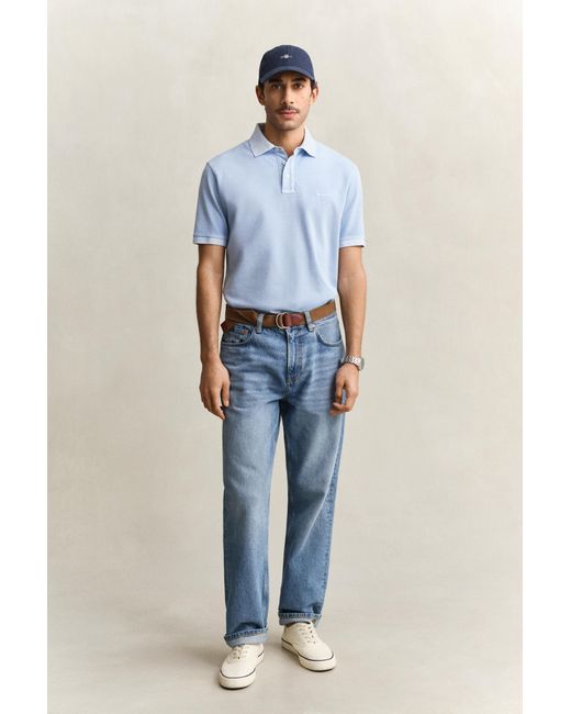 Gant Blue Sunfaded Polo Shirt for men