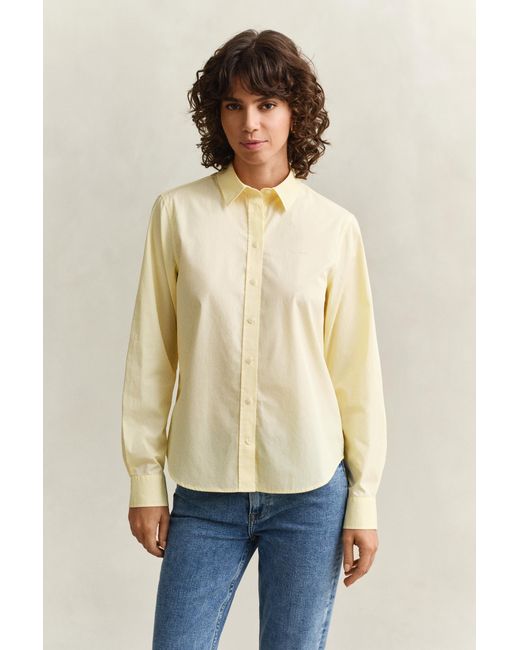 Gant Natural Regular Fit Classic Poplin Shirt