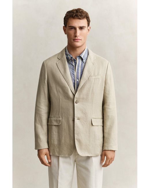 Gant Natural Linen Blazer for men