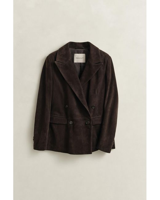 Gant Black Suede Club Blazer Deep