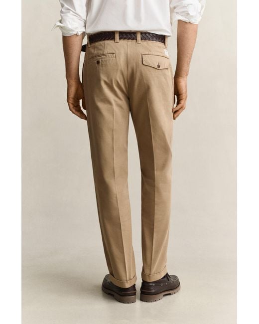 Gant Natural X Yale Cotton Twill Chinos for men