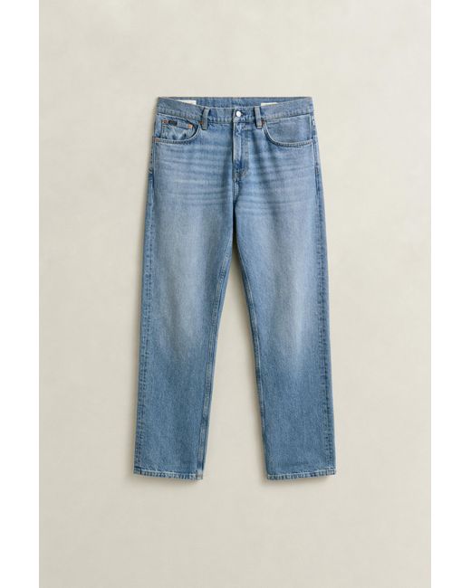 Gant Blue Straight Fit Jeans Semi Worn In for men