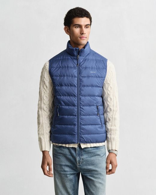 Gant Blue Light Down Vest for men