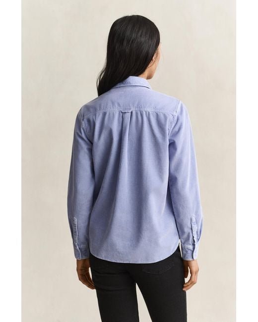 Gant Blue Regular Corduroy Shirt