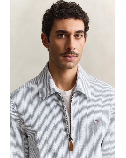 Gant Multicolor Seersucker Windcheater Jacket for men