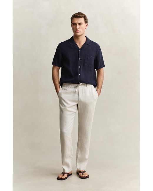 Gant Blue Linen Pants for men