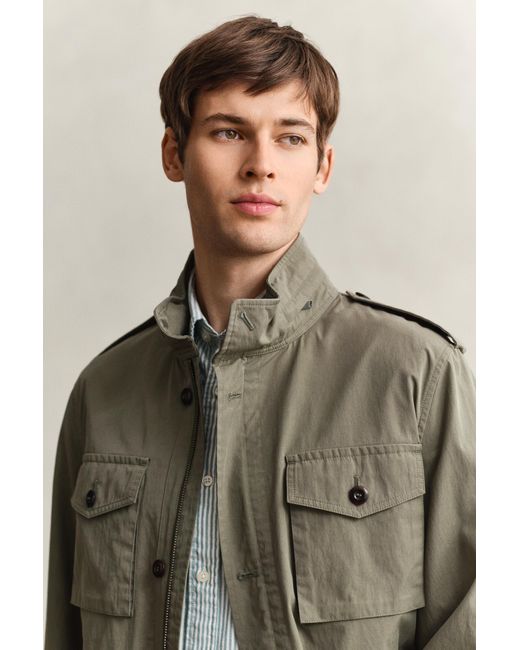 Gant Green Four Pocket Cotton Jacket for men