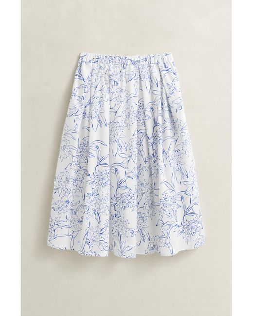 Gant Natural Floral Midi Skirt