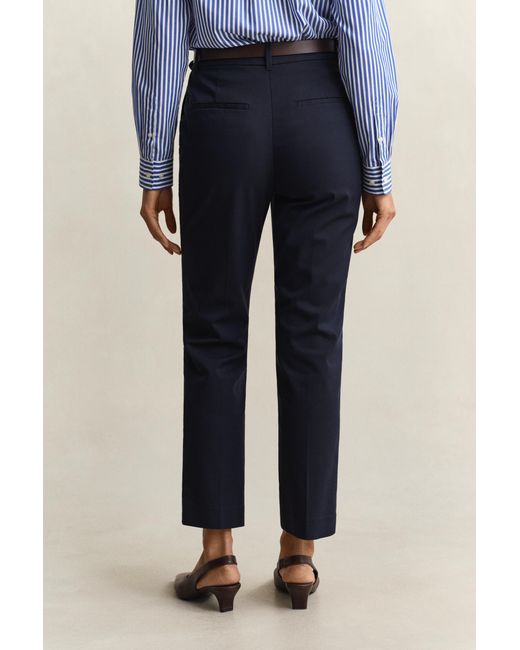 Gant Blue Slim Fit Slacks Evening