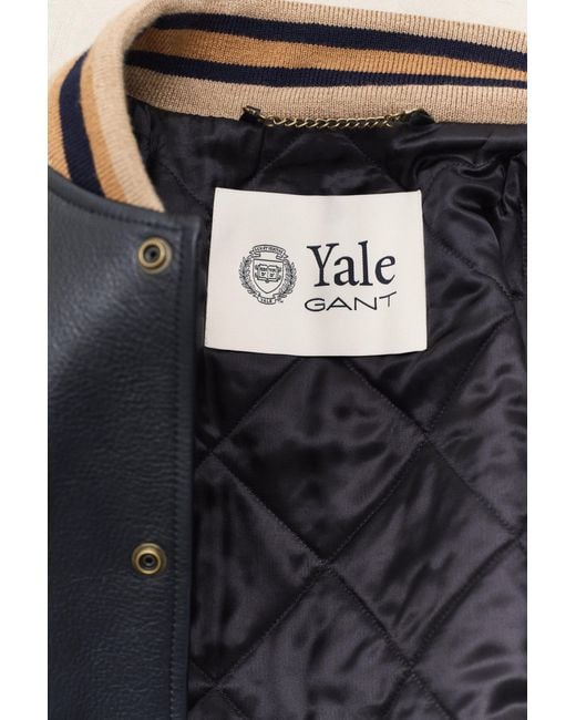 Gant Blue X Yale Varsity Jacket for men
