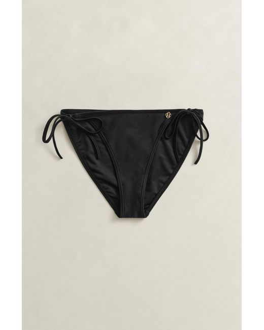 Gant Black Side Tie Bikini Bottoms