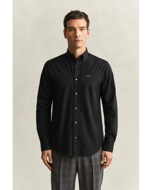 Gant Blue Regular Fit Pinpoint Oxford Shirt for men