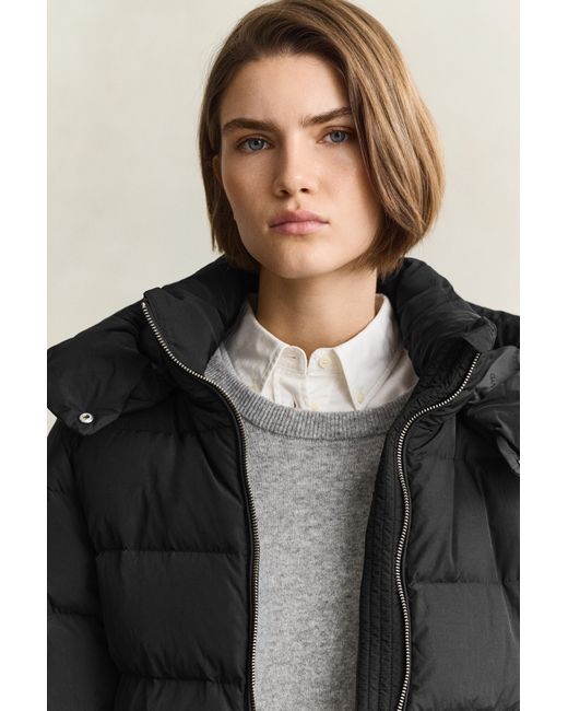 Gant Black Mid Down Jacket